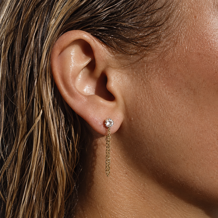 Sloane Chain Stud Earring