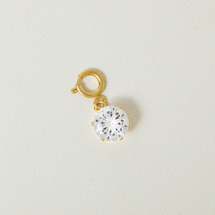 Solitaire Stone Charm