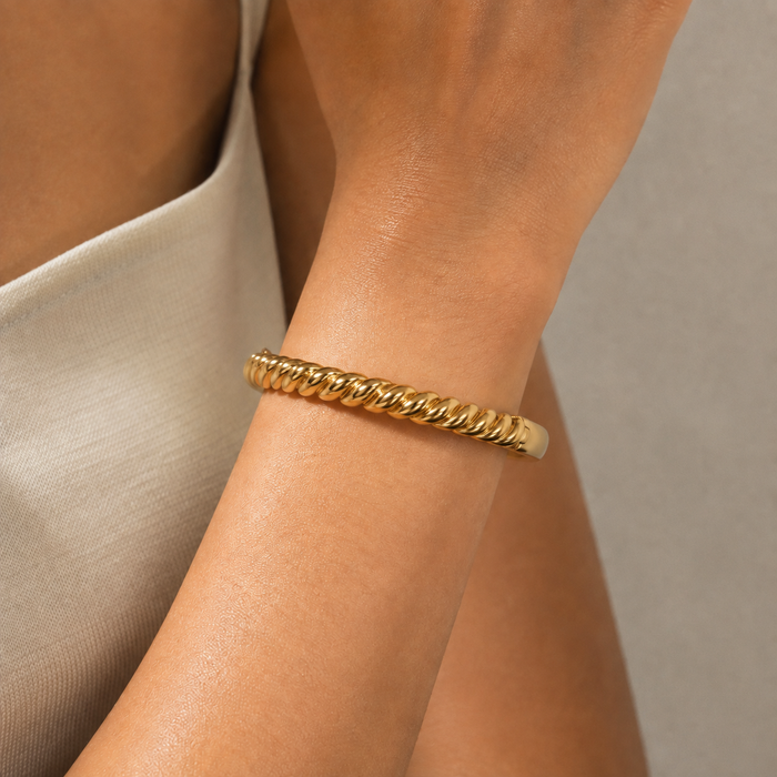Spiral Bangle Bracelet