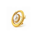 Spiral Pearl Brooch