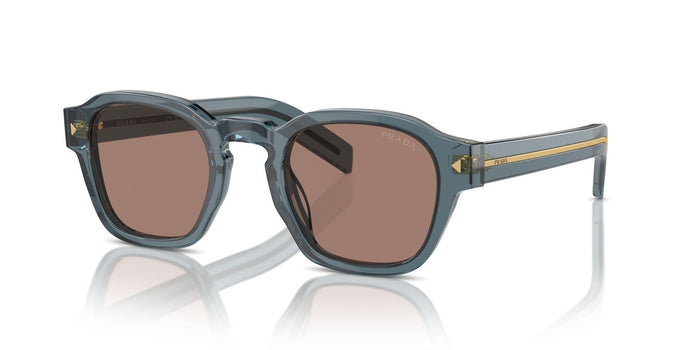 Transparent Ocean/Brown Internal Grey Mirror / 49
