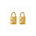 Star Lock Stud Earring