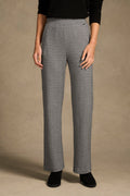 Straight Leg Leisure Pant - Classic Herringbone