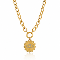 Sunburst Eye Pendant Necklace