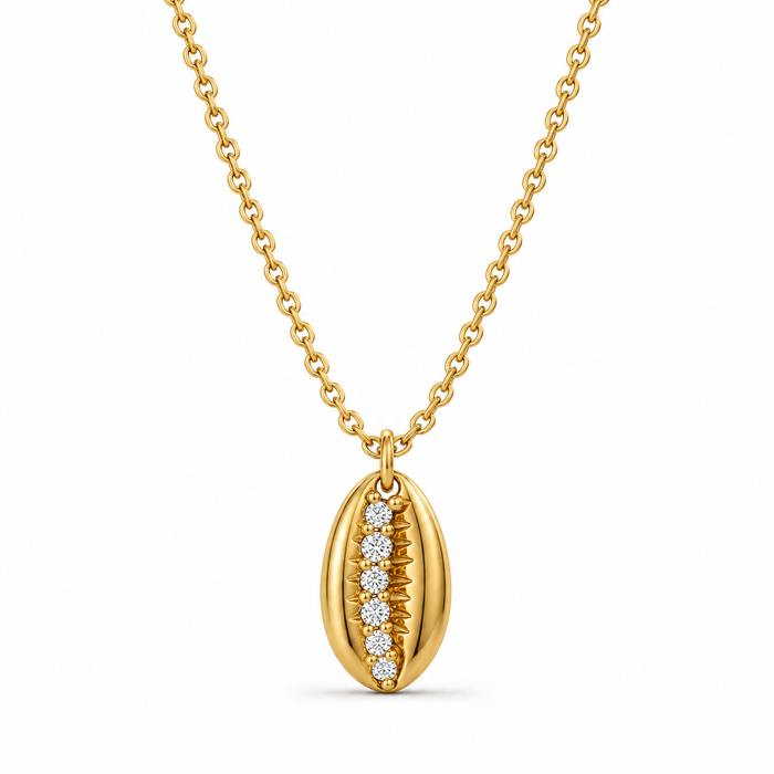 Tahlia Shell Pendant Necklace — Mid-Length Necklace