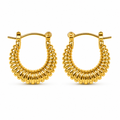 Tapered Coil Hoop Earring