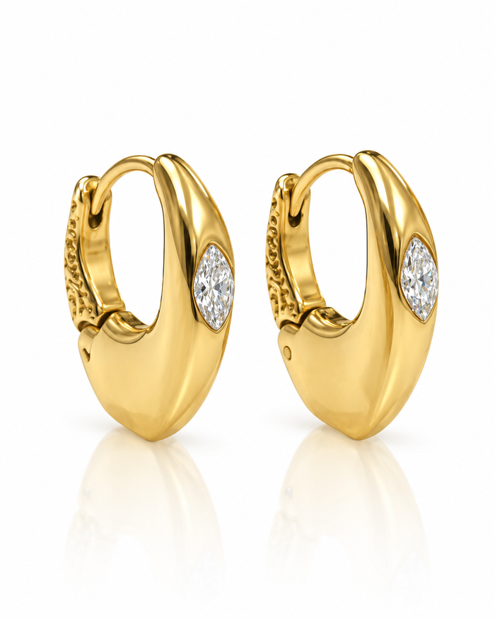 Tapered Marquise Earring