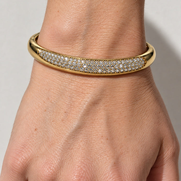 Tapered Pavé Bangle Bracelet