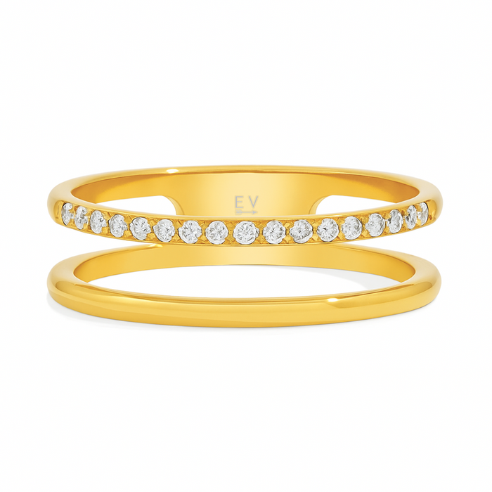 Tarryn Double Ring — Statement Ring