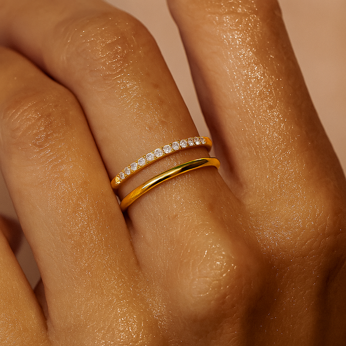 Tarryn Double Ring — Statement Ring