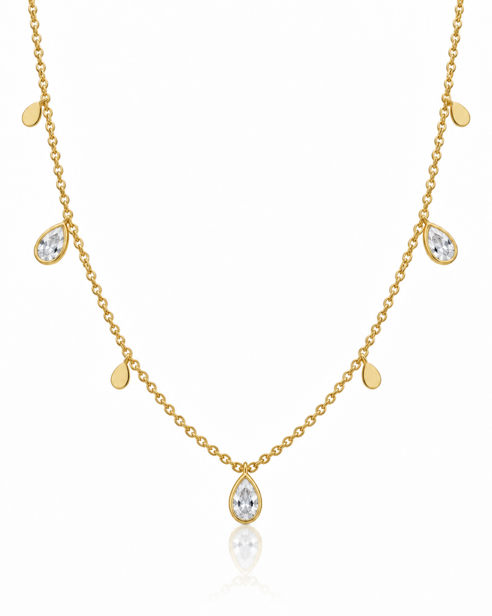 Tear Drop Choker Necklace