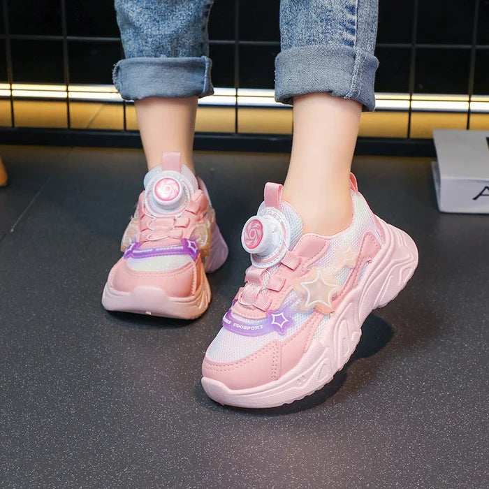 Tennis Shoes Children Trainer Girls Casual Sneakers Mesh Breathable Running Shoes Baby Student  Shoes