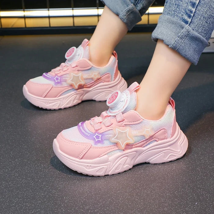 Tennis Shoes Children Trainer Girls Casual Sneakers Mesh Breathable Running Shoes Baby Student  Shoes