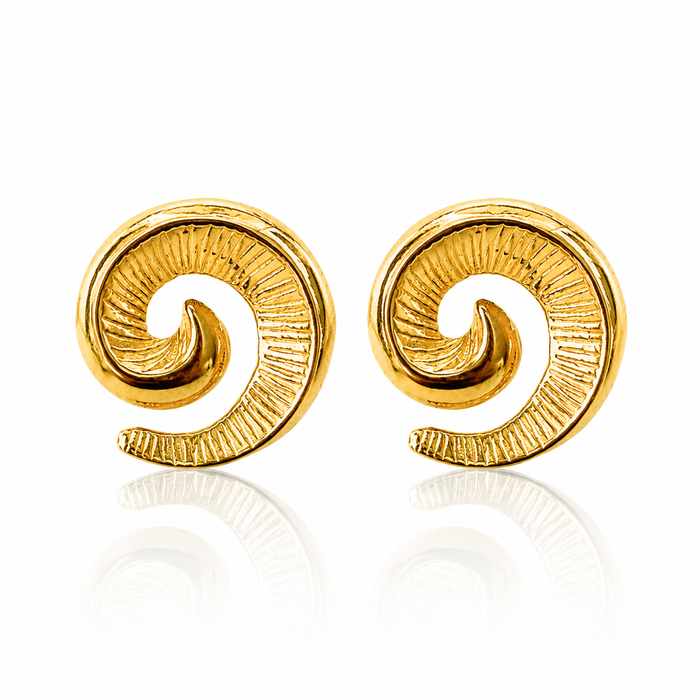 Textured Spiral Earring