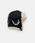 Black Liquid Shine Arctic Faux Fur//