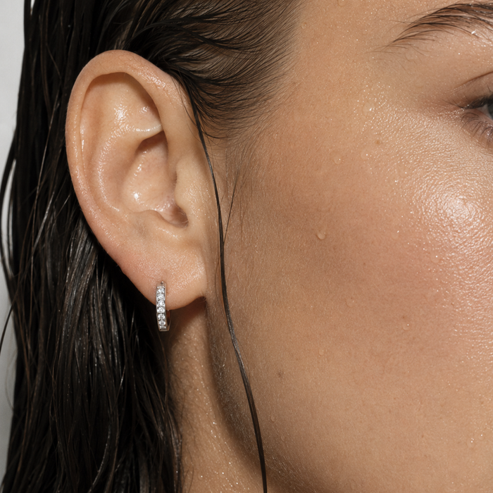 Tinsley Huggie Hoop Earring