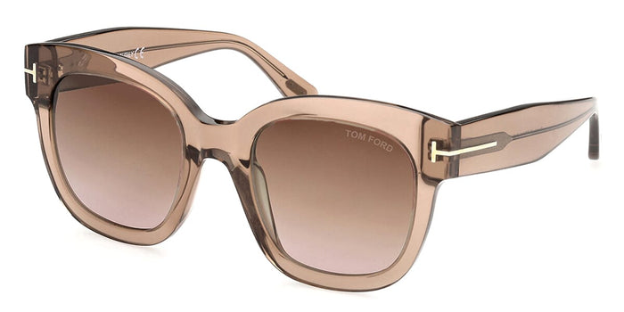 Shiny Light Brown Crystal/Brown Gradient with Light Mirror / 52