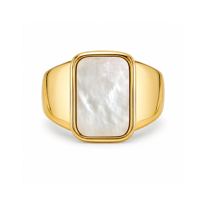 Twila Mother Of Pearl Ring — Statement Ring