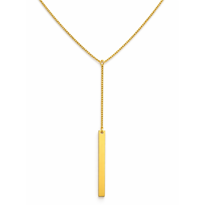 Vionetta Lariat Bar Necklace — Long Necklace