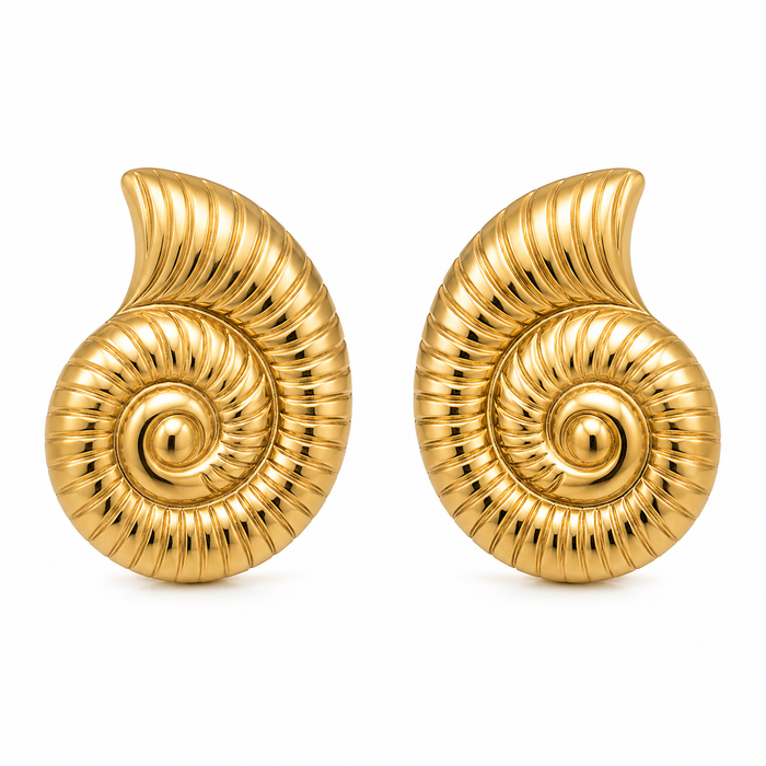 Vittoria Oversized Shell Earring — Drop Earring