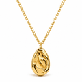 Vivienne Molten Teardrop Pendant Necklace — Mid-Length Necklace