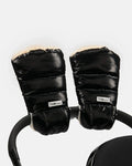 Black Liquid Shine Arctic Faux Fur//