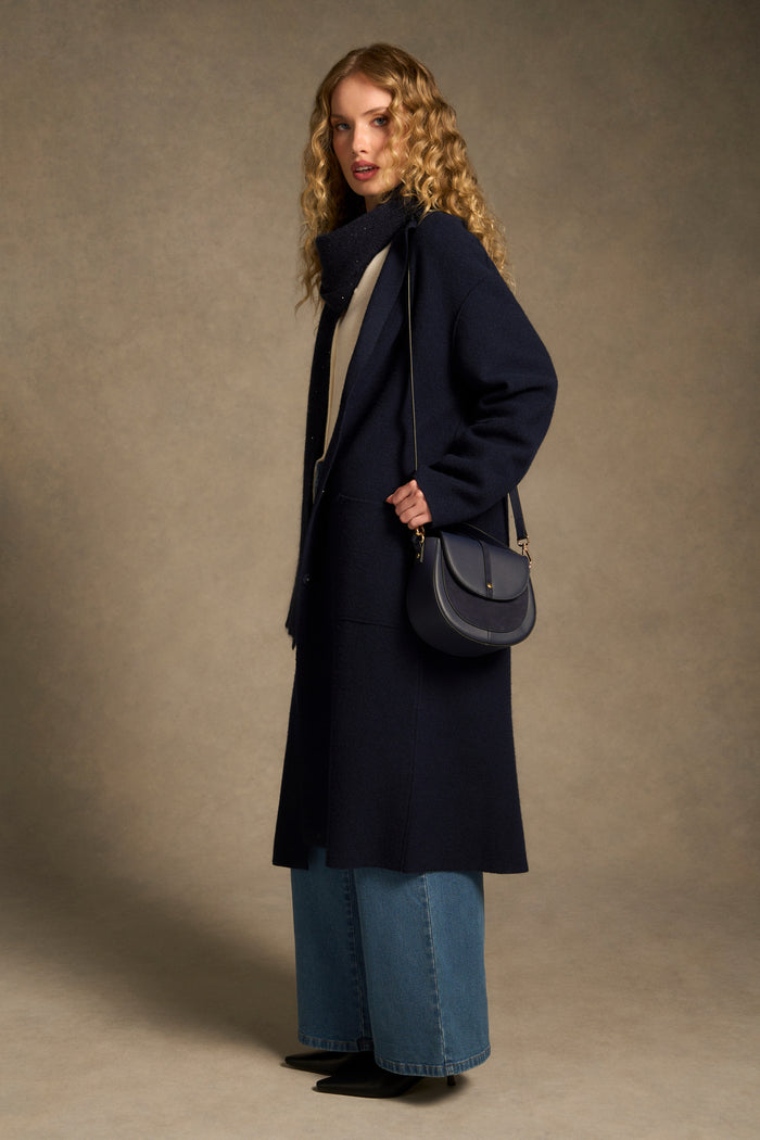 Wool Coat – Indigo