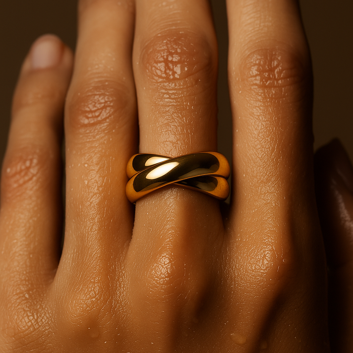 Yarden Interlocking Ring — Stackable Ring